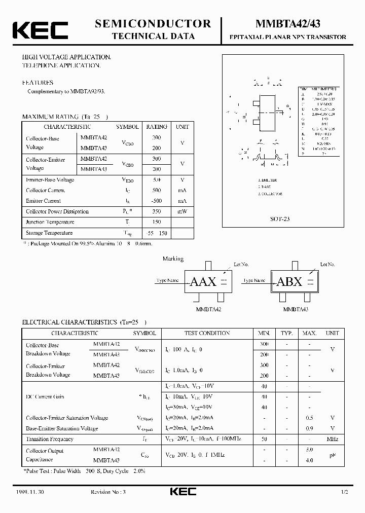 MMBTA43_5972285.PDF Datasheet