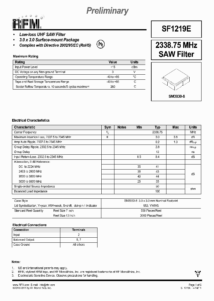 SF1219E_5976704.PDF Datasheet