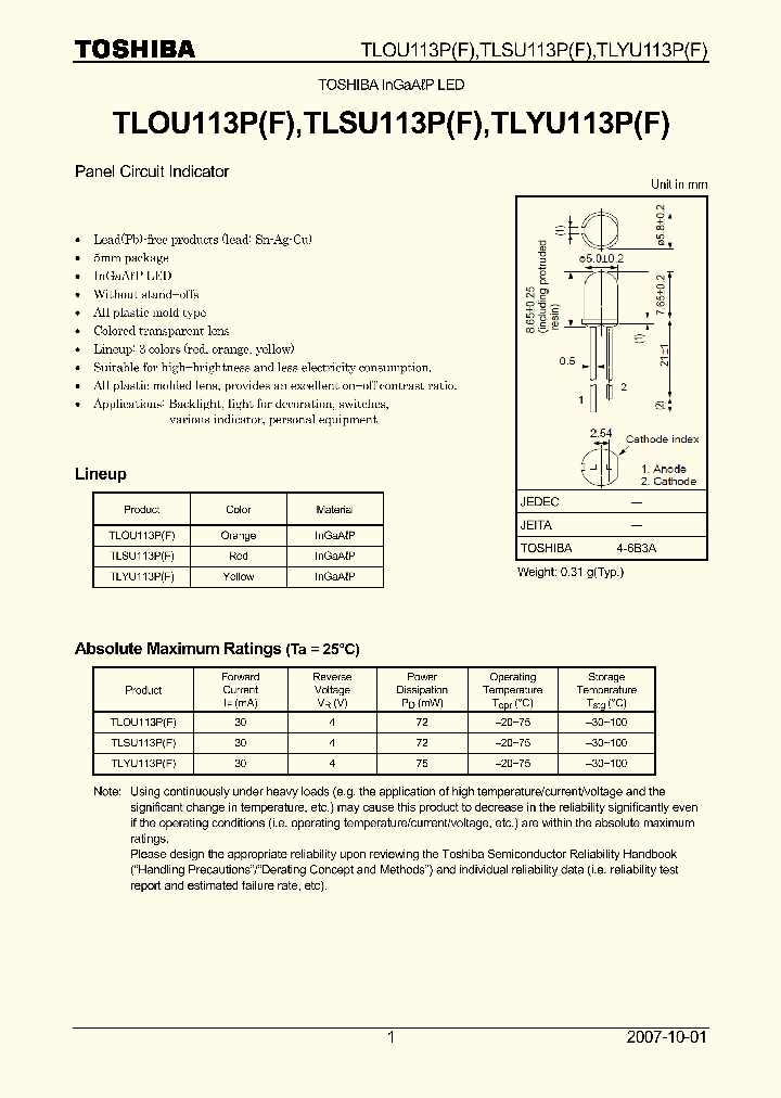 TLYU113P_5989680.PDF Datasheet