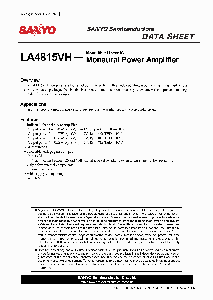 LA4815VH12_5997165.PDF Datasheet