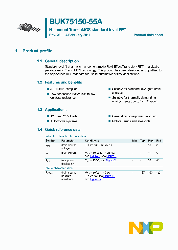 BUK75150-55A_6030927.PDF Datasheet