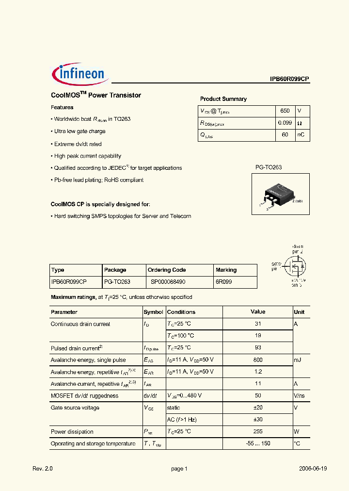 IPB60R099CP_6063937.PDF Datasheet