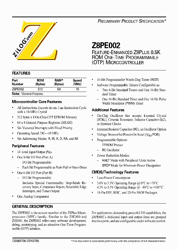 Z8PE002SZ010EC_6138125.PDF Datasheet