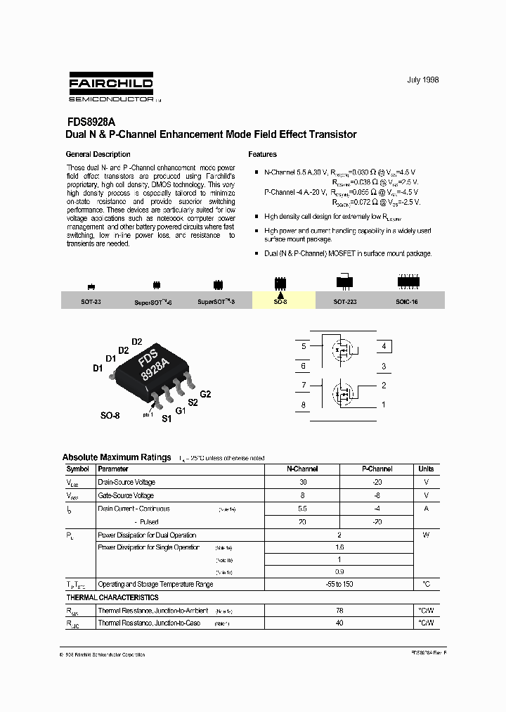 FDS8928ANL_6172315.PDF Datasheet