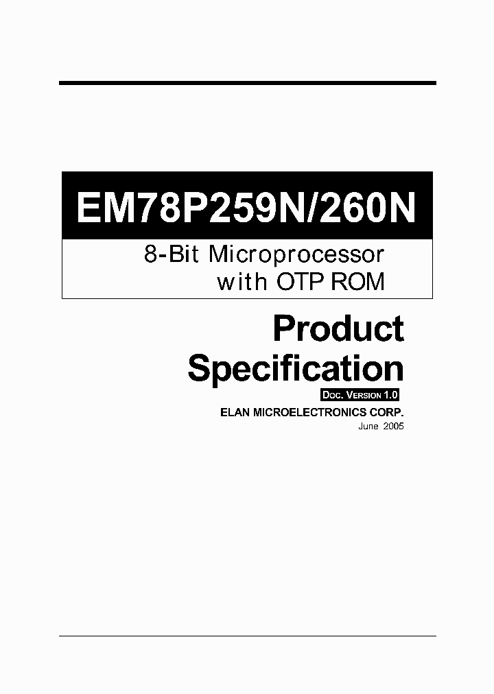 EM78P259NM_6202352.PDF Datasheet