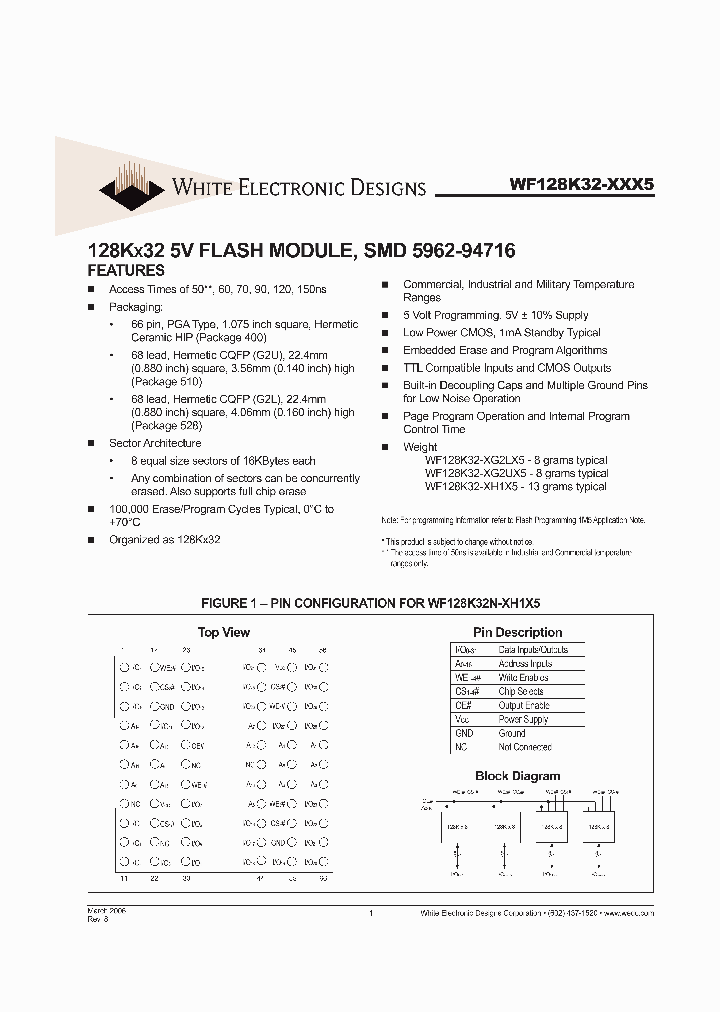 WF128K32N-150G2LC5A_6240935.PDF Datasheet