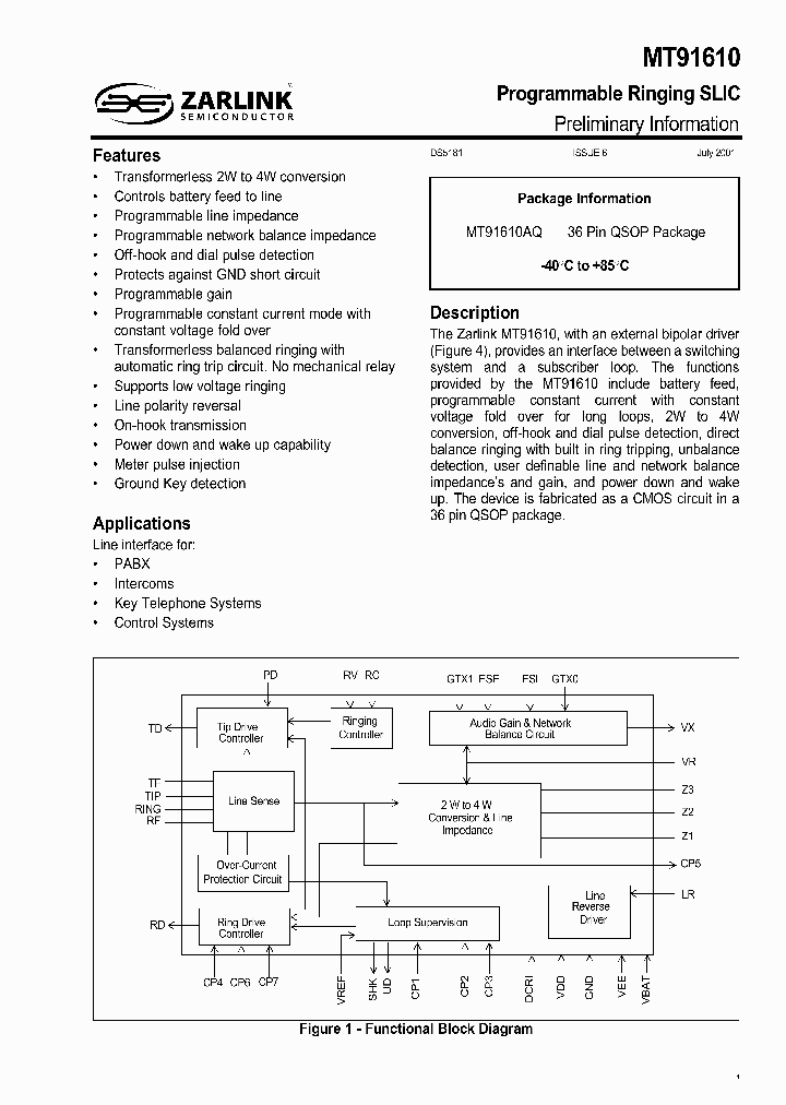 MT91610_6244402.PDF Datasheet