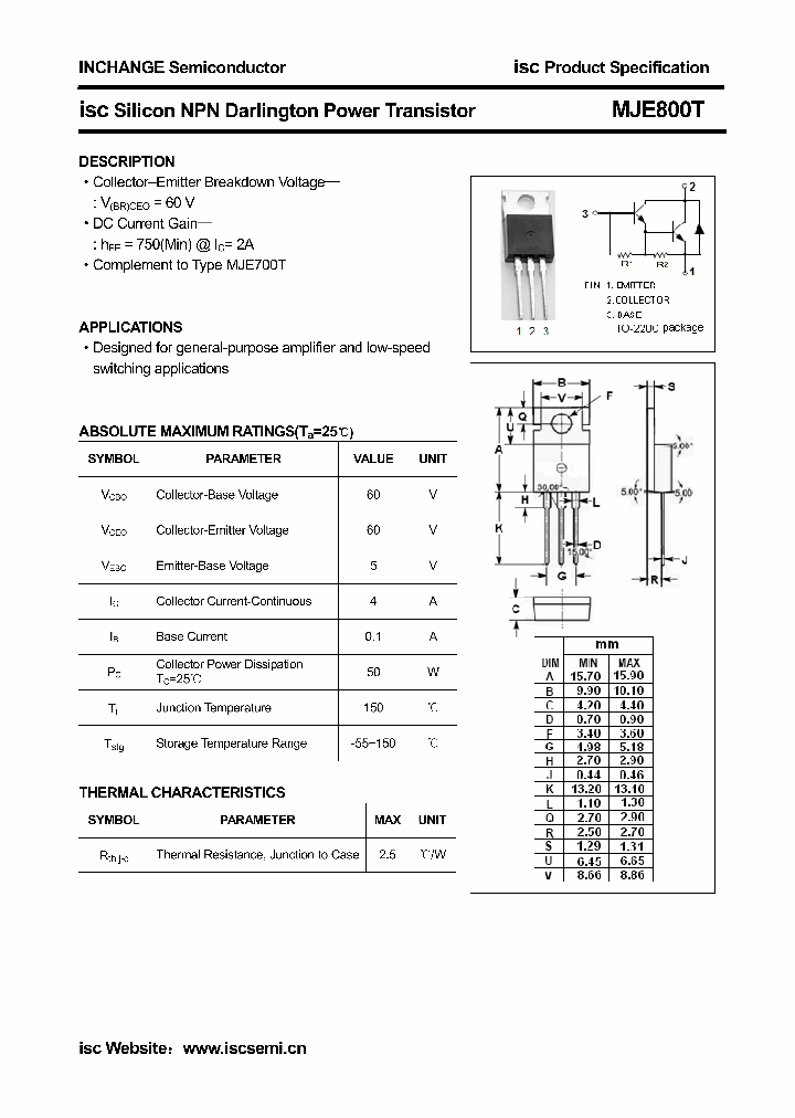 MJE800T_6269827.PDF Datasheet