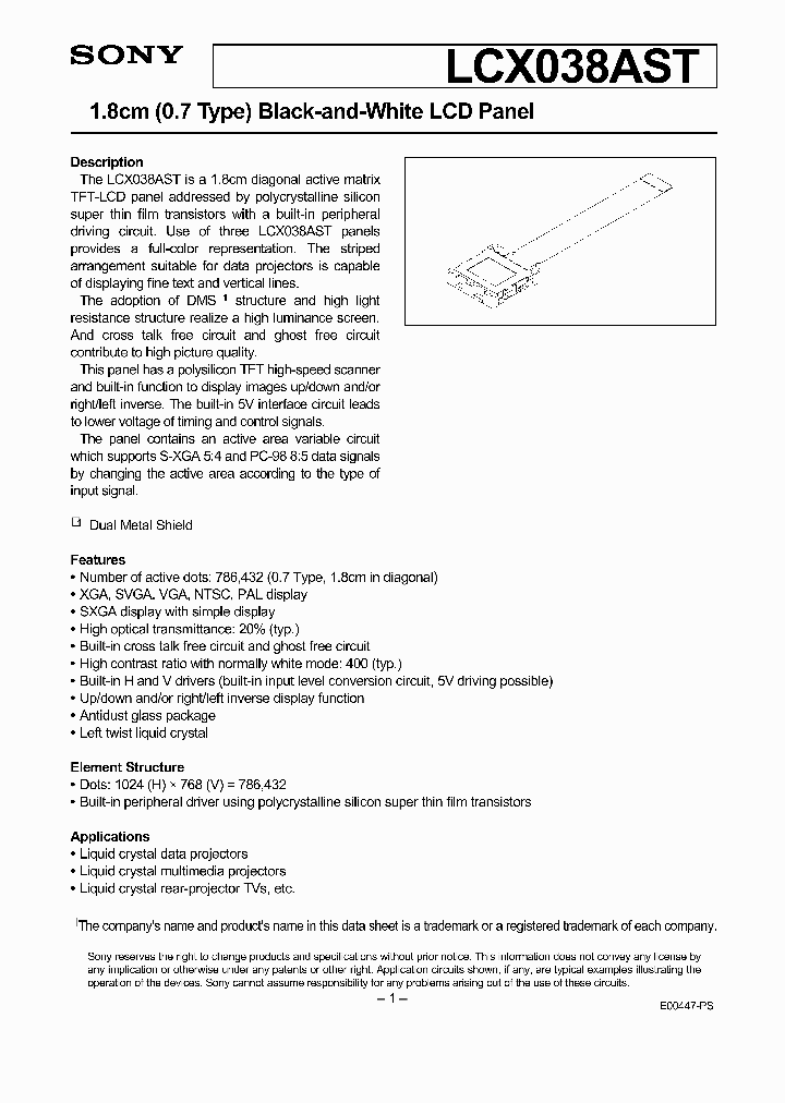 LCX038AST_6263315.PDF Datasheet