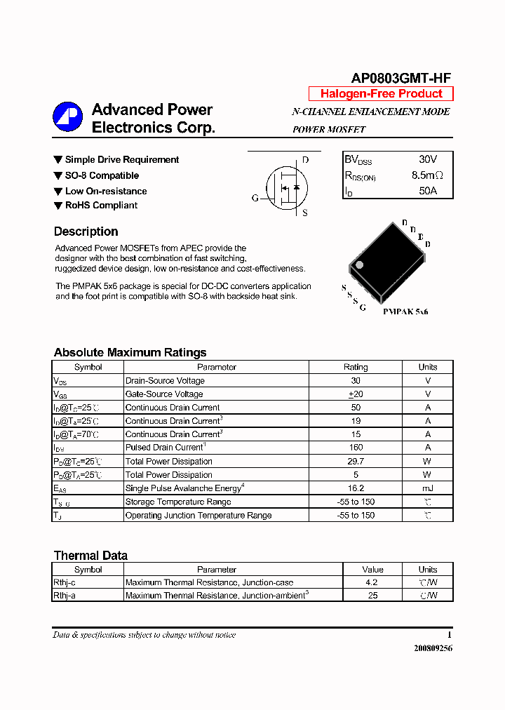 AP0803GMT-HF_6307760.PDF Datasheet