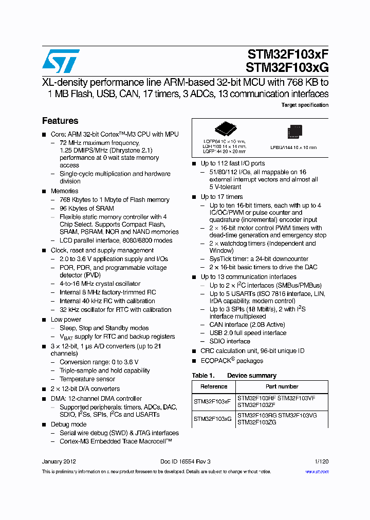 STM32F103RG_6345888.PDF Datasheet