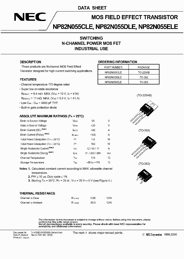 NP82N055CLE_6354899.PDF Datasheet