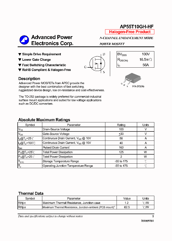 AP55T10GH-HF_6362002.PDF Datasheet