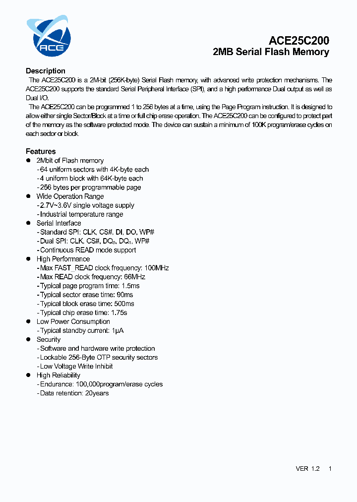 ACE25C200_6362757.PDF Datasheet