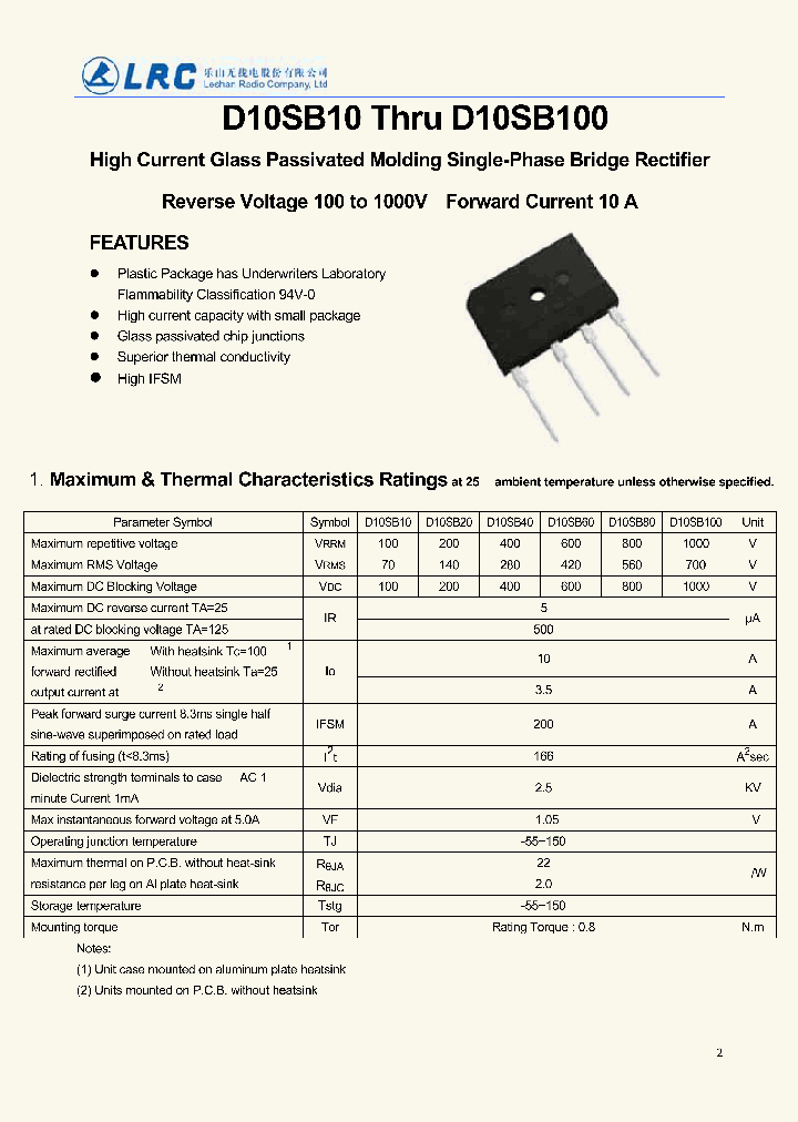 D10SB100_6370371.PDF Datasheet