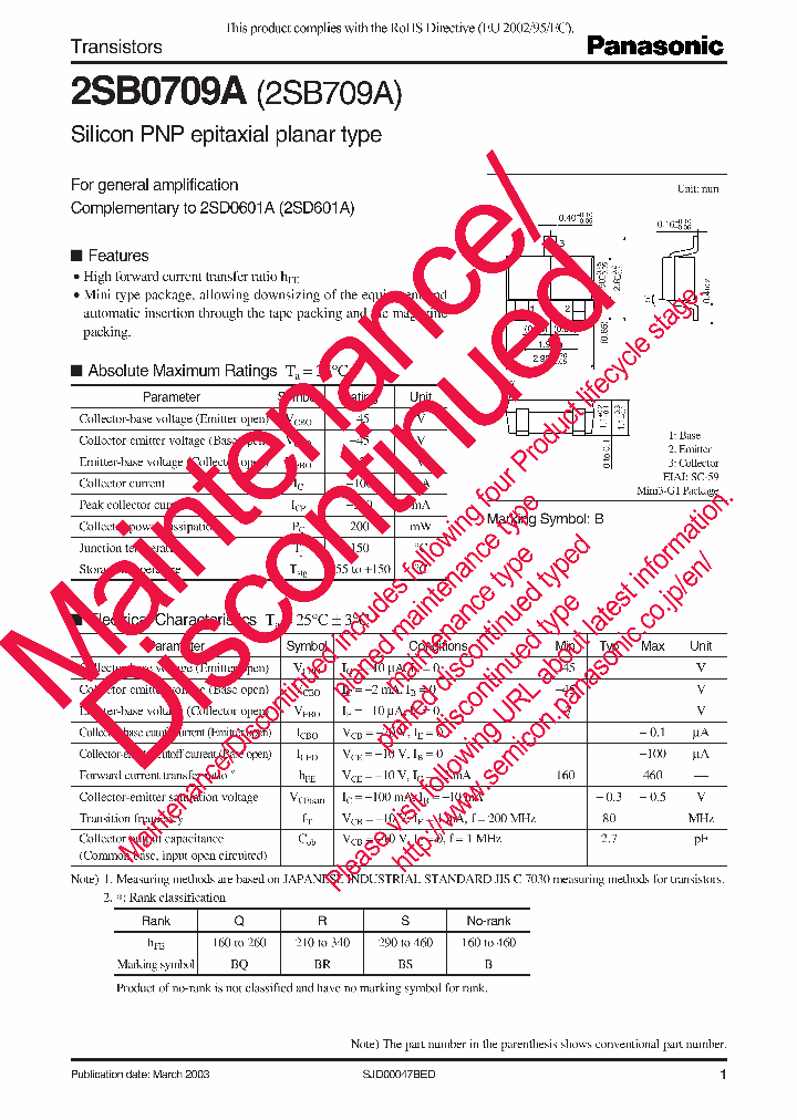 2SB0709ARL_6380634.PDF Datasheet