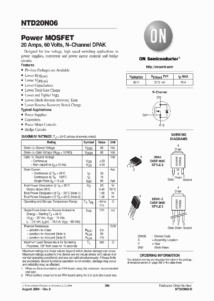 NTD20N06-1G_6391317.PDF Datasheet