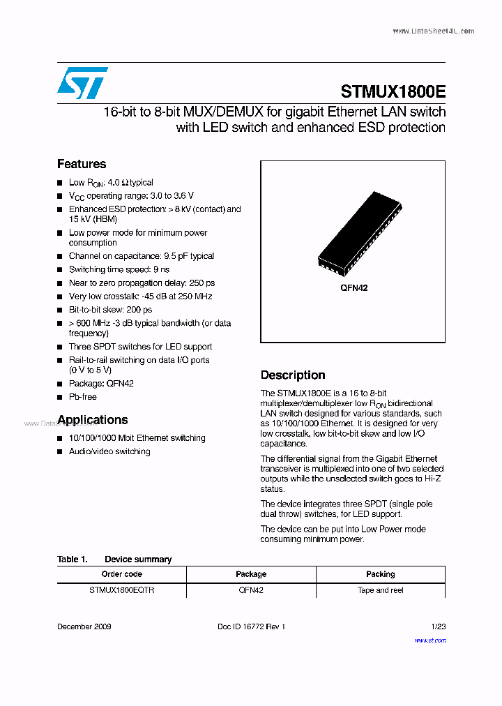 STMUX1800E_6407682.PDF Datasheet