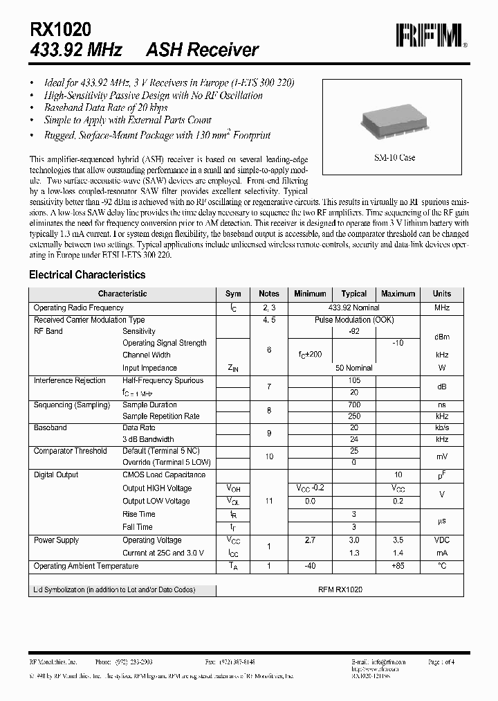 RX1020_6409767.PDF Datasheet