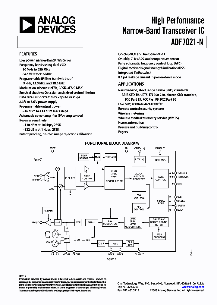 EVAL-ADF7021-NDBEZ1_6409829.PDF Datasheet