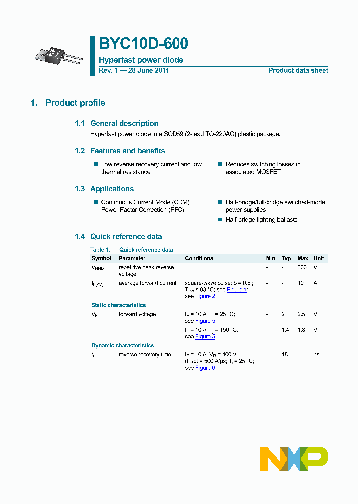 BYC10D-600_6423799.PDF Datasheet
