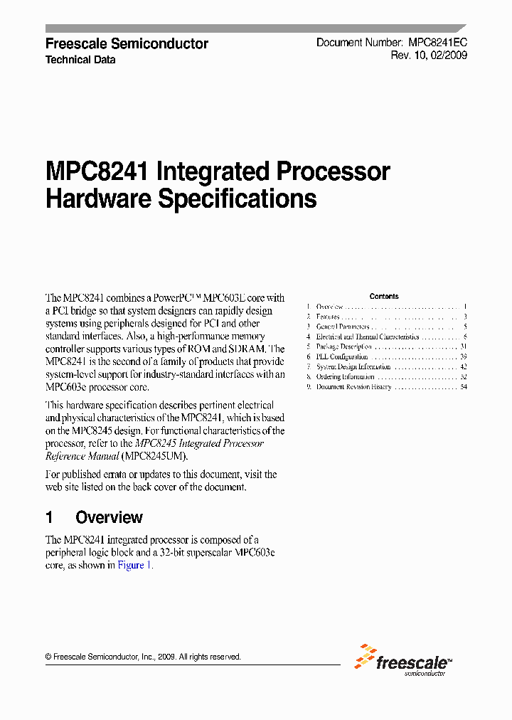 MPC8241EC_6482600.PDF Datasheet