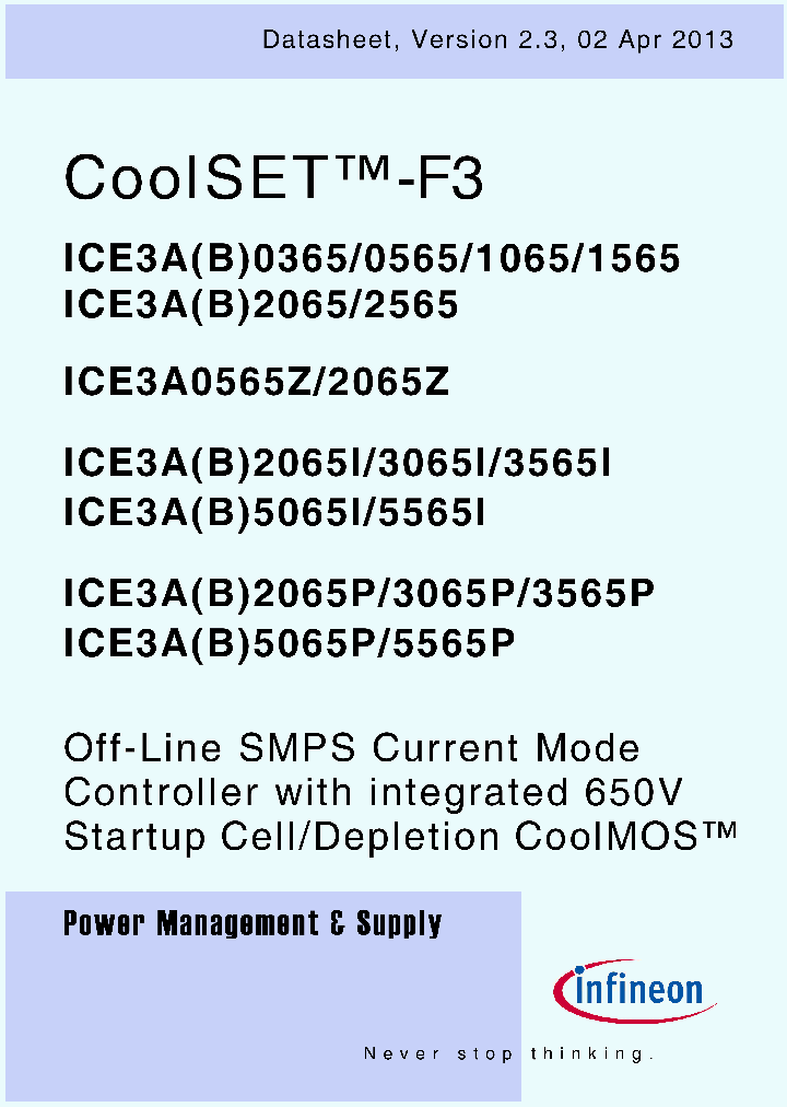 ICE3A1065_6482835.PDF Datasheet