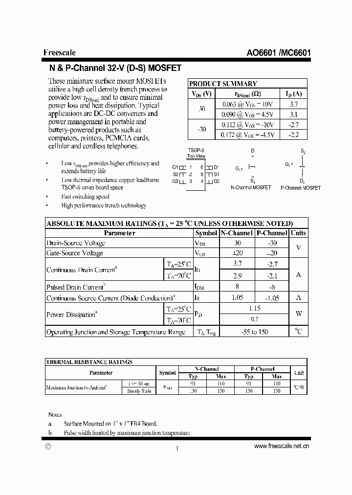 AO6601_6486083.PDF Datasheet