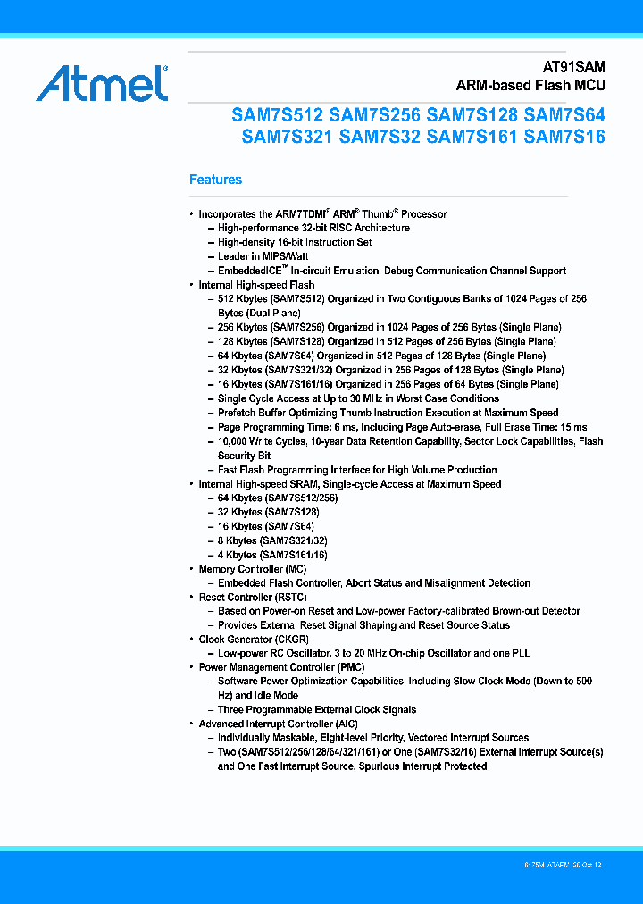 AT91SAM7S64B-MU_6487018.PDF Datasheet