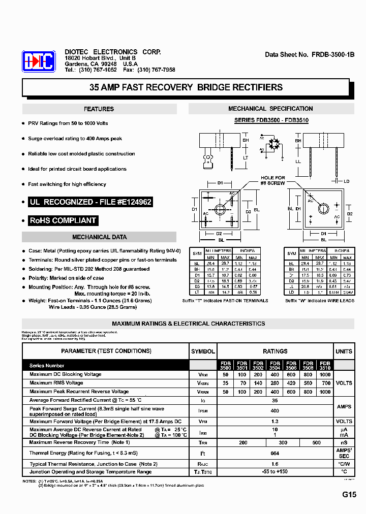 FDB3500_6490669.PDF Datasheet