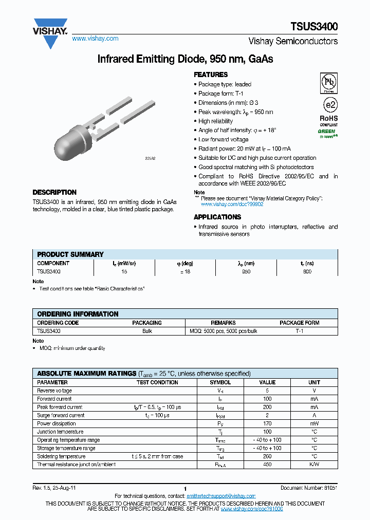 TSUS3400_6515272.PDF Datasheet