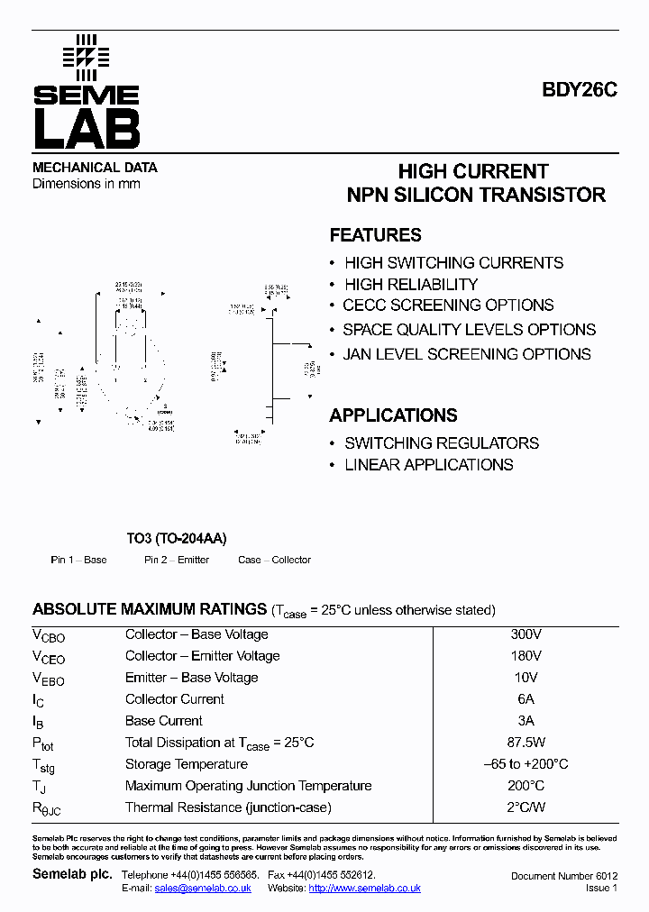 BDY26C_6525731.PDF Datasheet