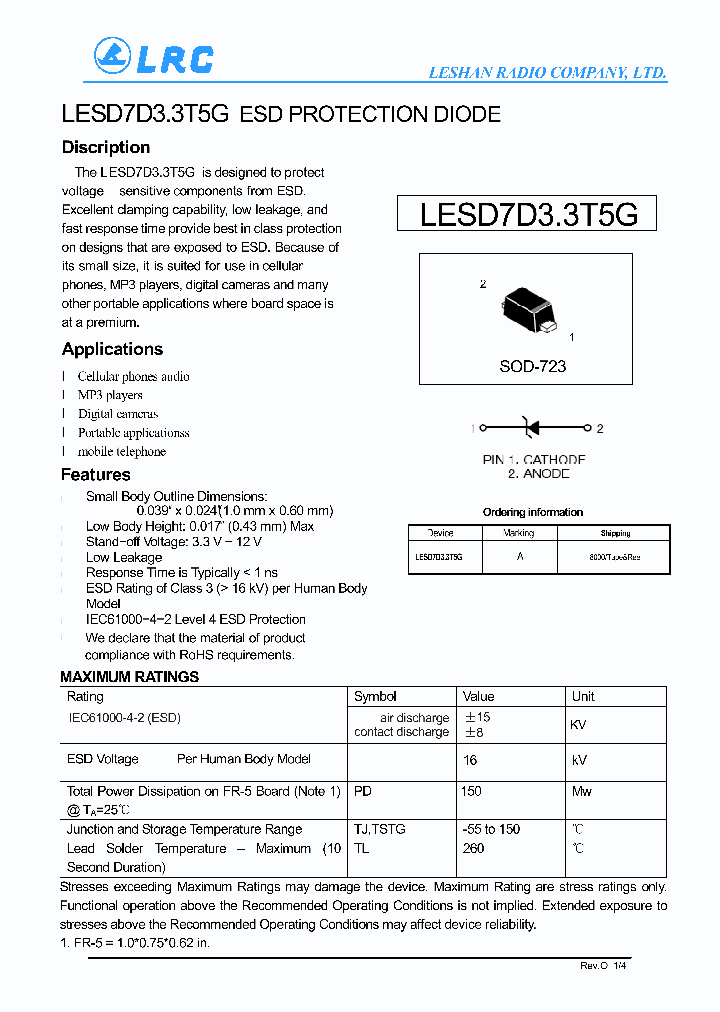 LESD7D33T5G_6546802.PDF Datasheet