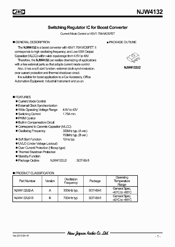 NJW4132_6591283.PDF Datasheet