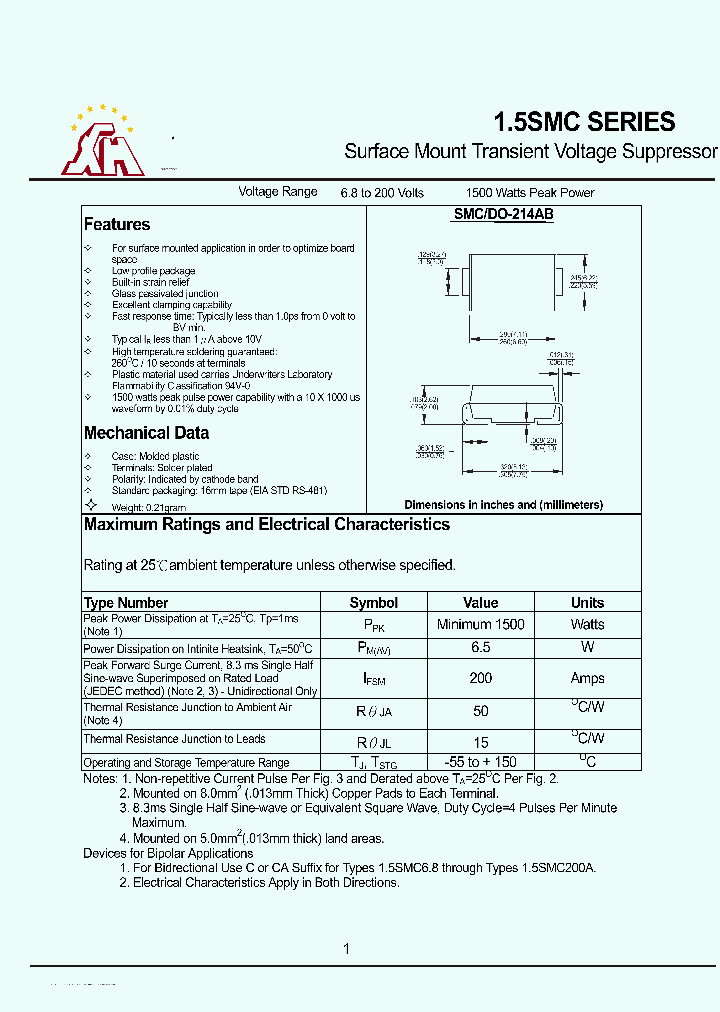 15SMC130_6590480.PDF Datasheet