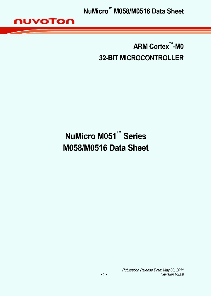 M058LAN_6592829.PDF Datasheet