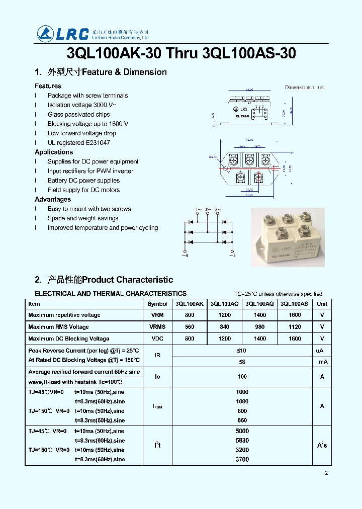 3QL100AK-30_6603629.PDF Datasheet