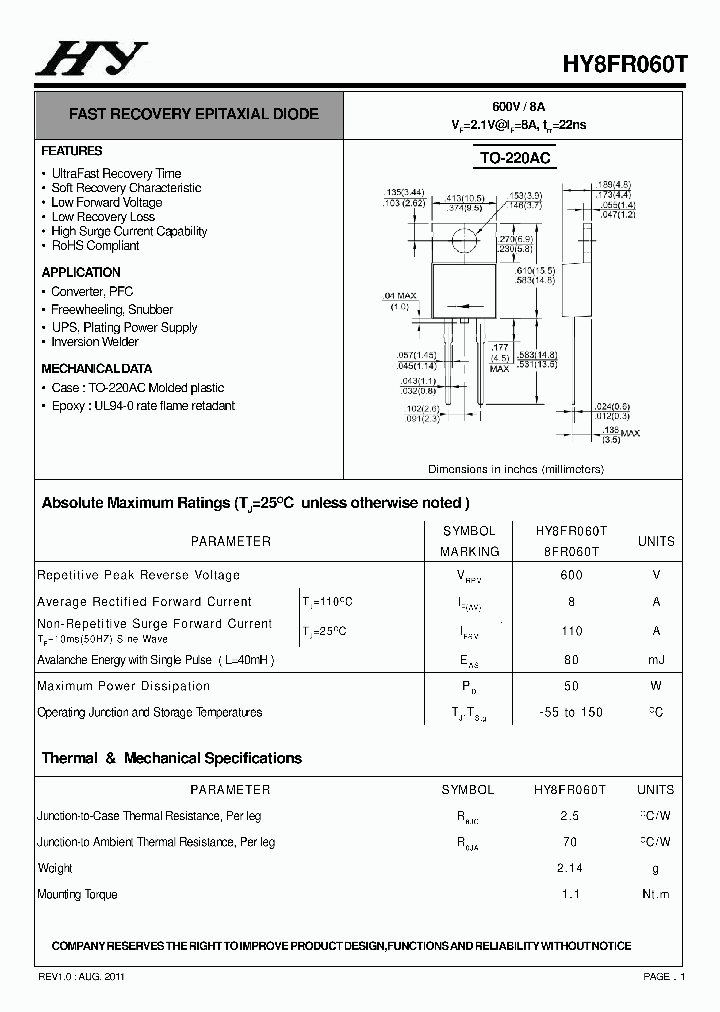 HY8FR060T_6604130.PDF Datasheet