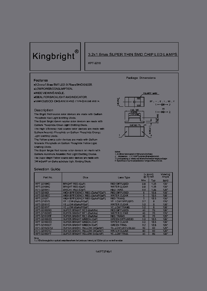 KPT-3216SRD_6618895.PDF Datasheet