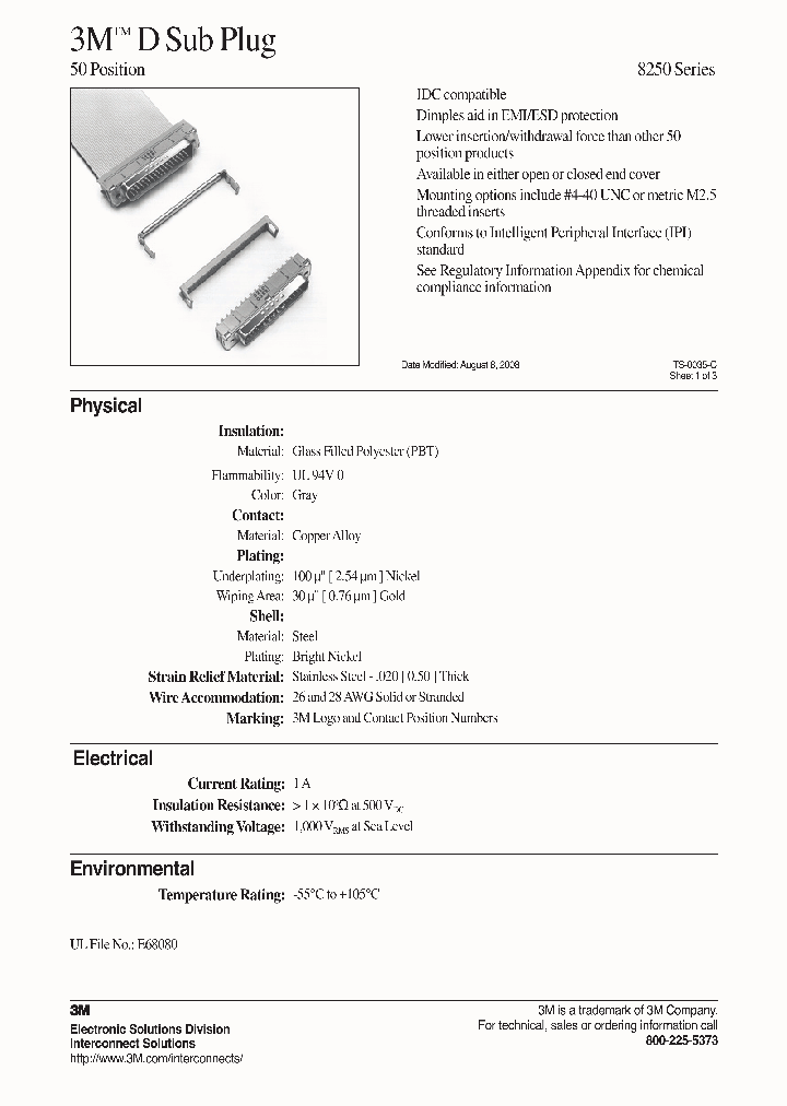 3MELECTRONICPRODUCTSDIVISION-8250-7006_6622377.PDF Datasheet