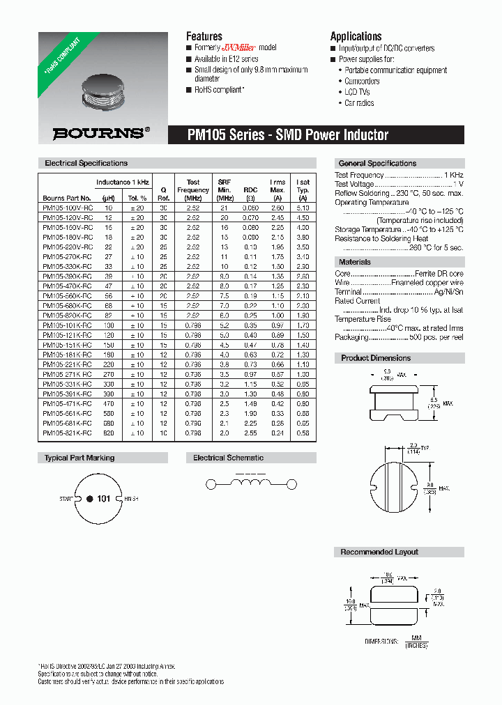 PM105-271K-RC_6622926.PDF Datasheet