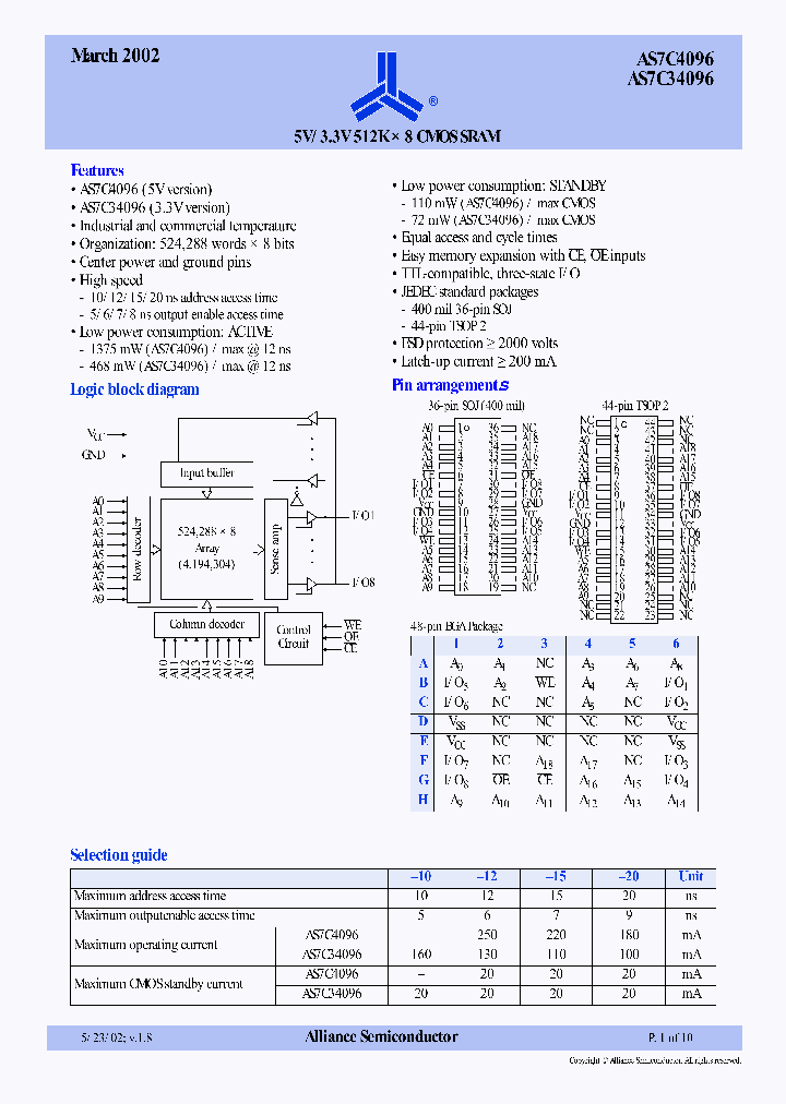 AS7C34096-20BI_6622674.PDF Datasheet