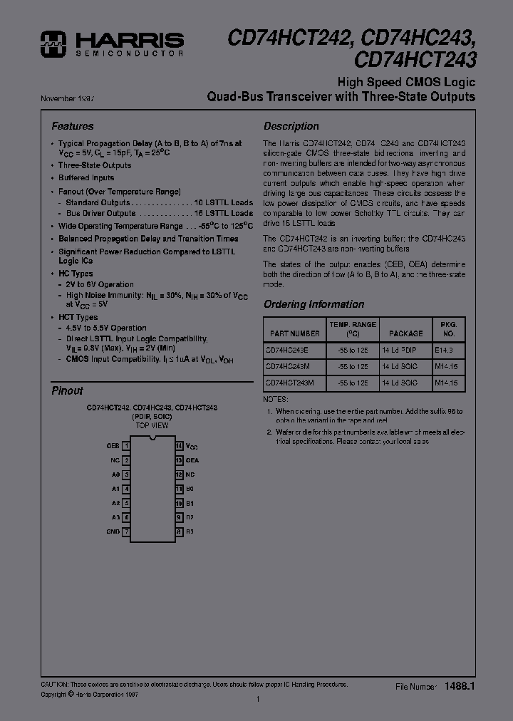 CD74HCT243M96_6626354.PDF Datasheet