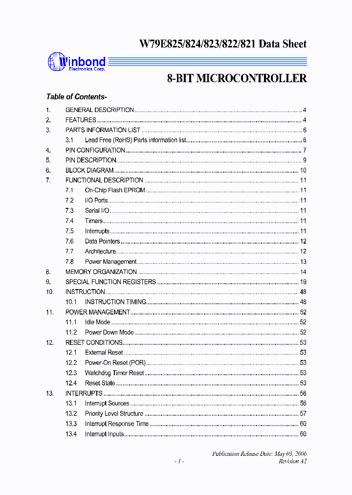 W79E825ASN_6630218.PDF Datasheet