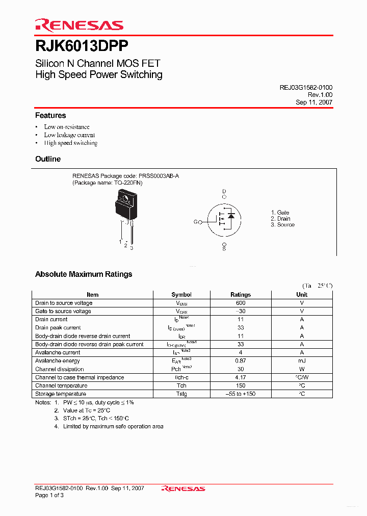 RJK6013DPP_6674151.PDF Datasheet