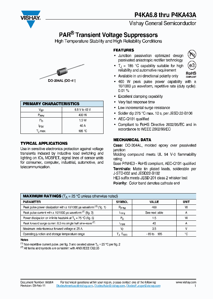 P4KA68AHE354_6652043.PDF Datasheet