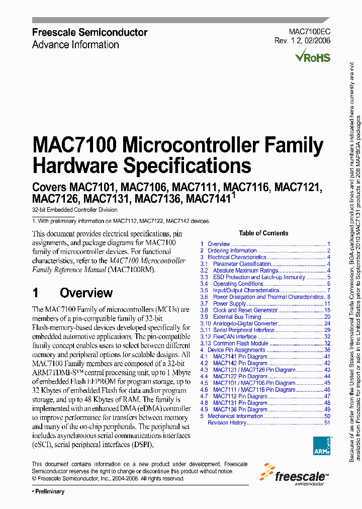 FREESCALESEMICONDUCTORINC-MAC7106CAG50XX_6671330.PDF Datasheet