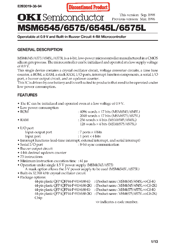 MSM6575-XXGS-2K_6673108.PDF Datasheet