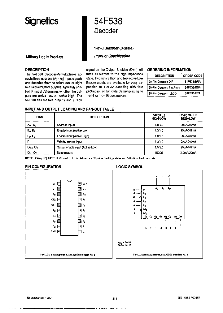 54F538BSA_6675773.PDF Datasheet