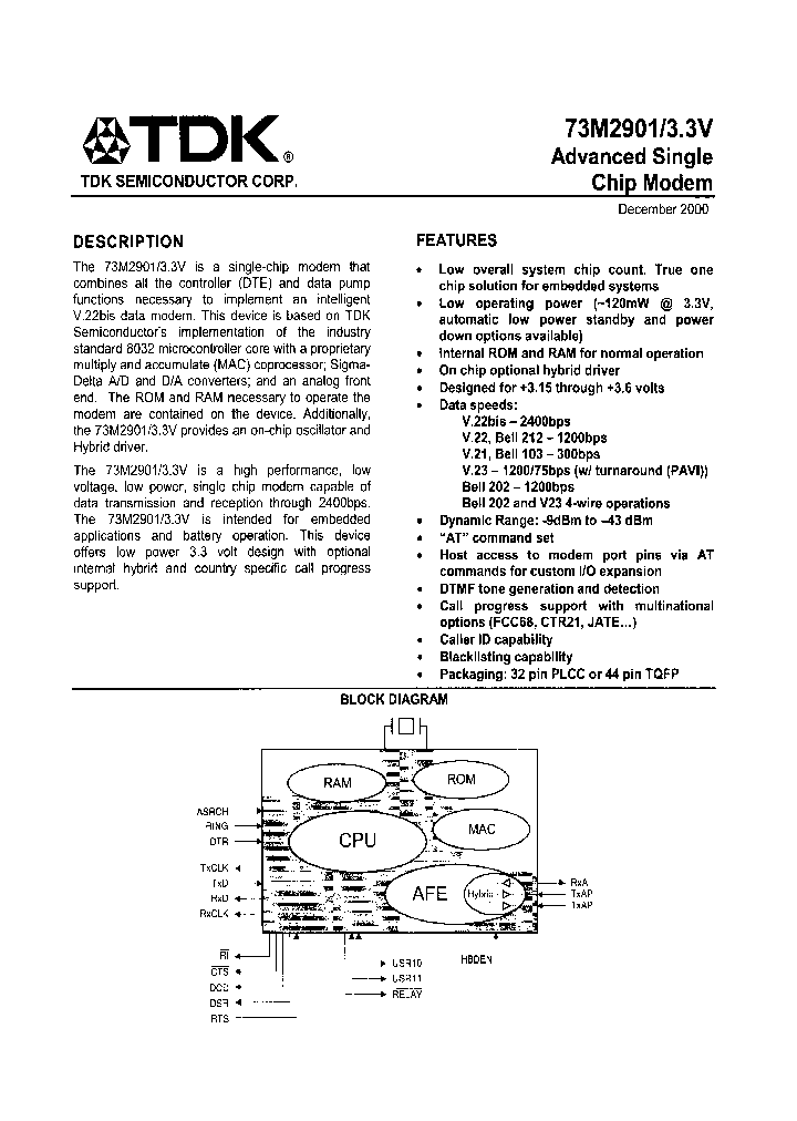 73M2901-IGT3_6684993.PDF Datasheet